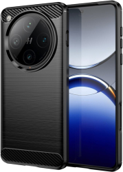 Husa pentru Oppo Find X8 Pro - Techsuit Carbon Silicone - Black 