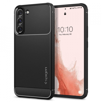 Husa pentru Samsung Galaxy S22 5G - Spigen Rugged Armor - Black 