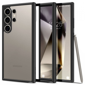 Husa pentru Samsung Galaxy S24 Ultra - Spigen Ultra Hybrid - Matte Black 