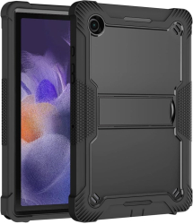 Husa pentru Samsung Galaxy Tab A8 10.5 2021 + Folie - Techsuit Rugged TabShell - Black 
