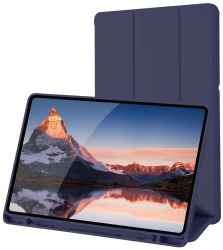 Husa pentru Samsung Galaxy Tab S6 Lite 2020/2022/2024 - Techsuit Flex Trifold - Dark Blue 