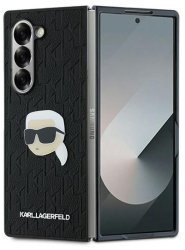 Husa pentru Samsung Galaxy Z Fold6 - Karl Lagerfeld Saffiano KLHCZFD6PGKSKIHK - Monogram Head Pin 