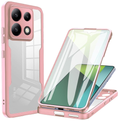 Husa pentru Xiaomi Redmi Note 13 Pro 5G / Poco X6 + Folie - Techsuit ColorVerse 360 Series - Pink 