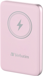 Power Bank Verbatim 10.000mAh ChargenGo PinkMagnetic Wireless 
