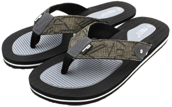 Slapi flip-flop barbati Perletti negru cu gri 45 EU 