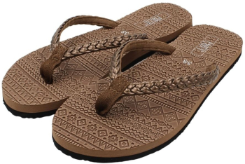 Slapi flip-flops pentru femei Perletti maroniu 37 EU