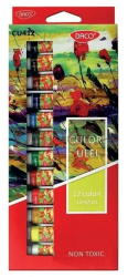 Tempera ulei 12 culori in tub 12 ml Daco CU412