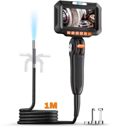 Camera Inspectie Auto Industriala iUni VSP43-D Rotativa la 180° Control Joystick Ecran IPS 4.3& Lungime Cablu 1M 1080P 8 LED- 