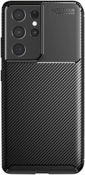 Husa pentru Samsung Galaxy S21 Ultra 5G - Techsuit CarbonFiber - Black 