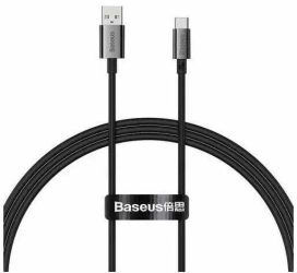 Cablu alimentare si date Baseus P10320102114-00 Superior USB la USB Type-C 100W 1m negru 