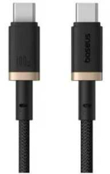 Cablu alimentare si date Baseus P10377803U01-00 Dura Fast Charging /Data USB Type-C la USB Type-C 100W certificat 1m galben+negr 