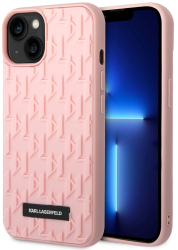 Husa pentru iPhone 14 Plus - Karl Lagerfeld 3D Design KLHCP14MRUPKLPP - Pink Monogram 