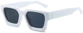 Ochelari de Soare Retro Square iUni iEye UV400 White 