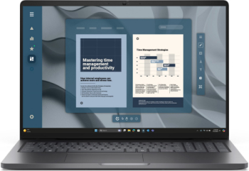 Laptop Dell Pro 16 PC16255 AMD Ryzen 5 220 16 inch RAM 16GB SSD 512GB AMD Radeon 740M Windows 11 Pro Magnetite laptop laptopuri notebook ultrabook