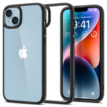 Husa pentru iPhone 14 - Spigen Ultra Hybrid - Matte Black 