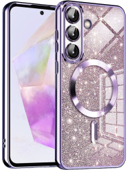Husa pentru Samsung Galaxy A36 5G - Techsuit Luxury Glitter MagSafe - Light Purple 