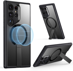 Husa pentru Samsung Galaxy S24 Ultra - ESR Boost Flickstand HaloLock - Clear Black 