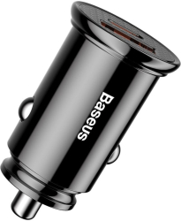 Incarcator auto Baseus Circular 30W 1xUSB 1xUSB-C 5A Negru 