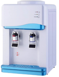 NEO WDC-33TTW Dozator de apa de birou Compresor Apa rece 2 l / h Apa calda 5 l / h H 52 cm Alb/Albastru 