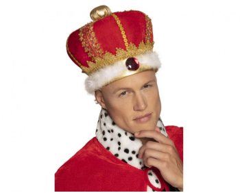 Coroana Regala King&rsquo s Crown accesoriu de Rege sau Regina Auriu Mărime Universală