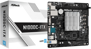 Placa de baza ASRock N100DC-ITX Quad-Core N100 1xDDR4 HDMI Mini-ITX 