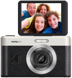 Aparat Foto Kodak PixPro C1 13 MP Zoom 4X Vlogging Full HD Negru 