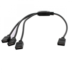 Cablu Splitter RGB 1 la 3 Ideal pentru benzi LED 10mm 4 Pini Negru ...