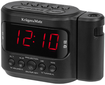 Aparat radio am fm proiectie ceas kruger&matz - imagine 1