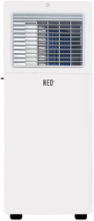 Aer conditionat portabil NEO PAC-7000 JC Autorestart Autodiagnoza Telecomanda cu termostat 7000 BTU Clasa A Alb 