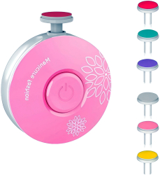 Pila electrica pentru bebelusi/copii/adulti ZEQAS 6 capete de schimb roz 