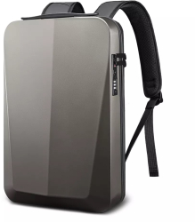 Rucsac laptop 15.6 business cu carcasa rigida din material impermeabil EVA sistem antifurt port de incarcare USB BANGE 30x8x45 cm Auri 