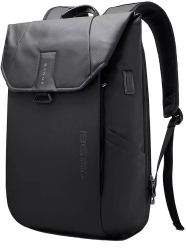 Rucsac laptop 15.6 smart casual design pelerin unisex cu port USB BANGE 46x30x19 cm Negru 