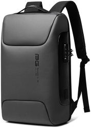 Rucsac laptop 15.6 smart casual impermeabil cu sistem antifurt port de incarcare USB BANGE 49X33X17 cm Gri 