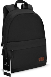 Rucsac urban Zagatto Scout Negru 42x30x12 cm Impermeabil Bretelele sunt captusite cu un burete moale Buzunar laptop ZG66 