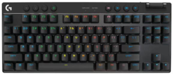 Tastatura Gaming Logitech G PRO X TKL Lightspeed Clicky Wireless 2.4 Ghz Bluetooth iluminare RGB (Negru) 920-012121 