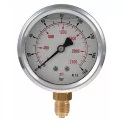 Manometru 0...100 bar Cl.1.6 cu Certificat de Etalonare