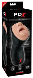 Masturbator Deep Throat Vibrant Stroker Light/Black 