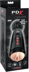 Masturbator Dirty Talk Starter Stroker Light/Black 
