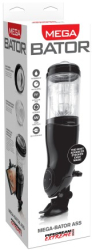 Masturbator Mega-Bator Ass Black/ Clear 