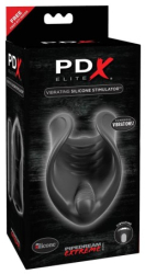 Masturbator Vibrating Silicone Stimulator Black 