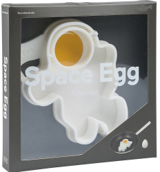 Forma pentru Alimente Cyrax pentru Omlete/Prajituri/Clatite din Silicon Model Astronaut 15 x 11.5 x 2 cm Alb 