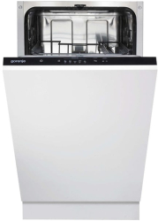 Masina de spalat vase incorporabila GORENJE GV520E15 Slim Autodiagnoza 9 seturi 5 programe 44.8 cm Clasa E Alba 