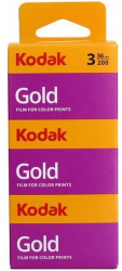 Pachet de 3 Filme color Kodak Gold GB 200 135 mm - 36 de expuneri 