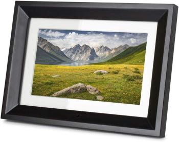 Rama foto digitala Kodak RDPF-1020W 10 inch redare video functie de ceas si calendar cadru din lemn Negru 