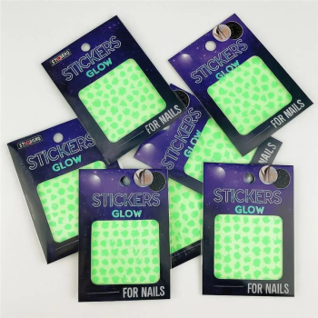 Stickere unghii 3D fosforescente 350 modele efect glow 