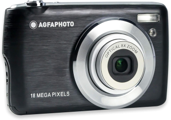 Aparat foto digital AgfaPhoto DC8200 18MP include card SD 16 GB si husa Negru 