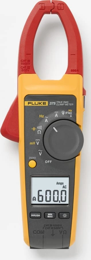 Fluke 375 cleste ampermetric digital CAT III 1000V True RMS 600A AC/DC 