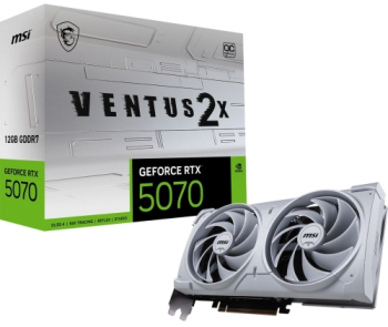 Placa video MSI GeForce RTX 5070 VENTUS 2X OC WHITE 12GB GDDR7 192-bit 