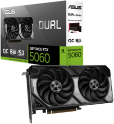 Placa video ASUS GeForce RTX 5060 DUAL OC 8GB GDDR7 128-bit DLSS 4.0 