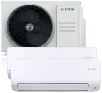 Aparat de aer conditionat multisplit Bosch cu doua unitati interne Climate 6000i 9000 BTU Unitate externa 18000 BTU 